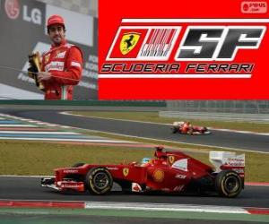 Puzzle Fernando Alonso - Ferrari - 2012 κορεατικά Grand Prix, 3η ταξινομούνται